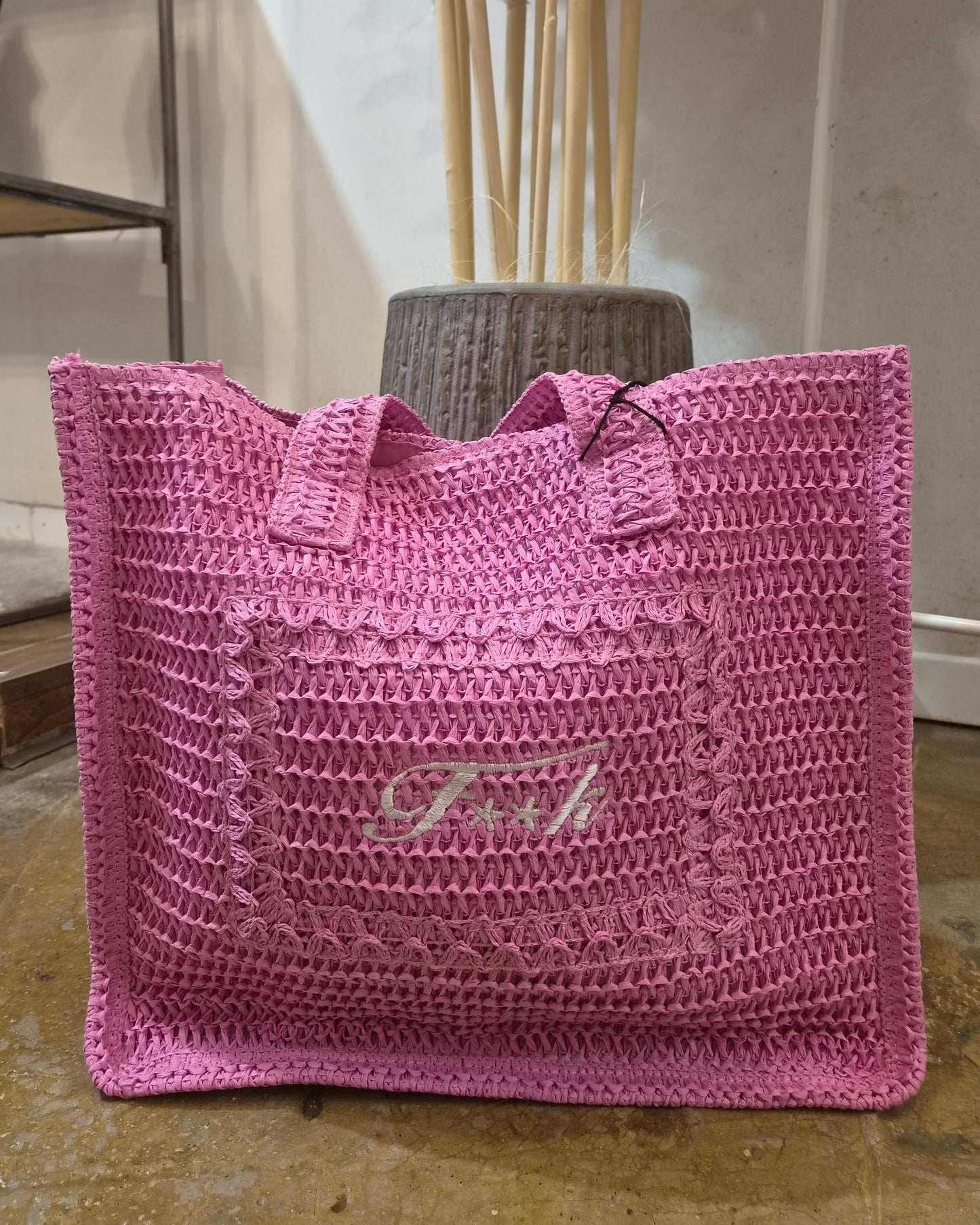F**K Tote Bag Fucsia