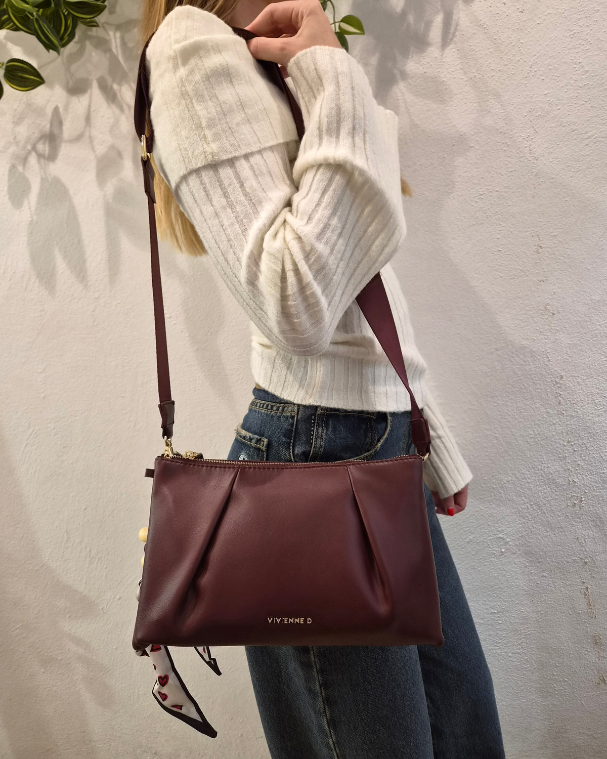 VivienneD Borsa Kris Bloom Bordeaux