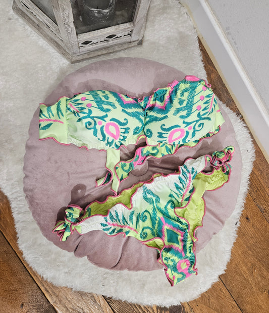 F**K Bikini Fascia con slip regolabile fantasia