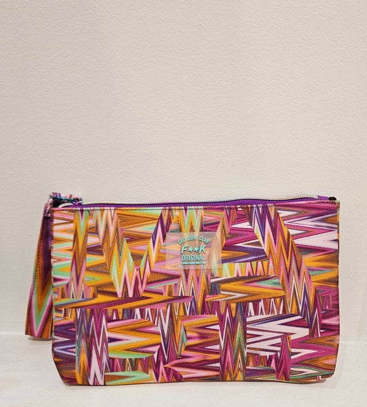 F**K Printed Canvas Mini Pochette