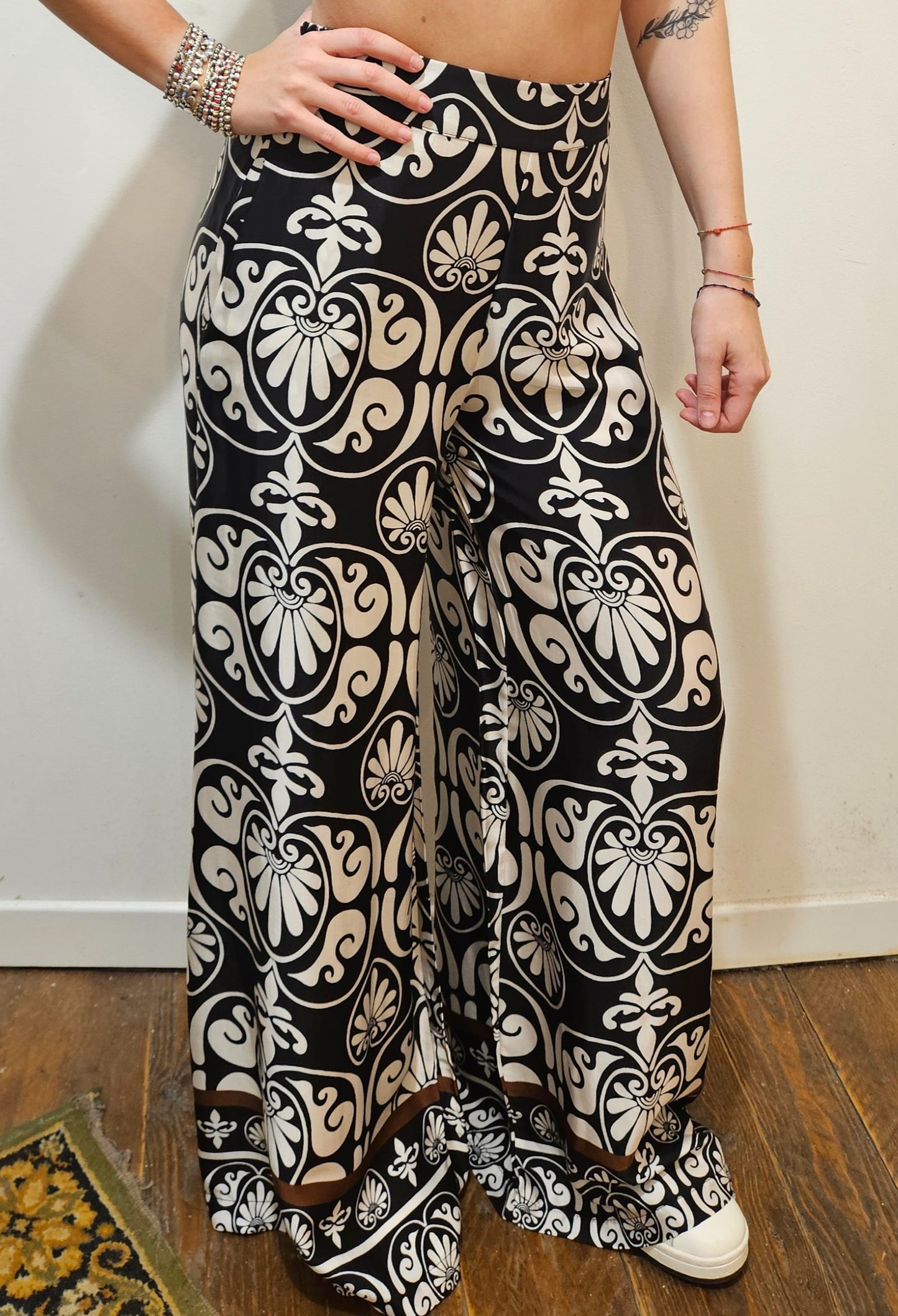 Susy Mix Pantalone fantasia nero