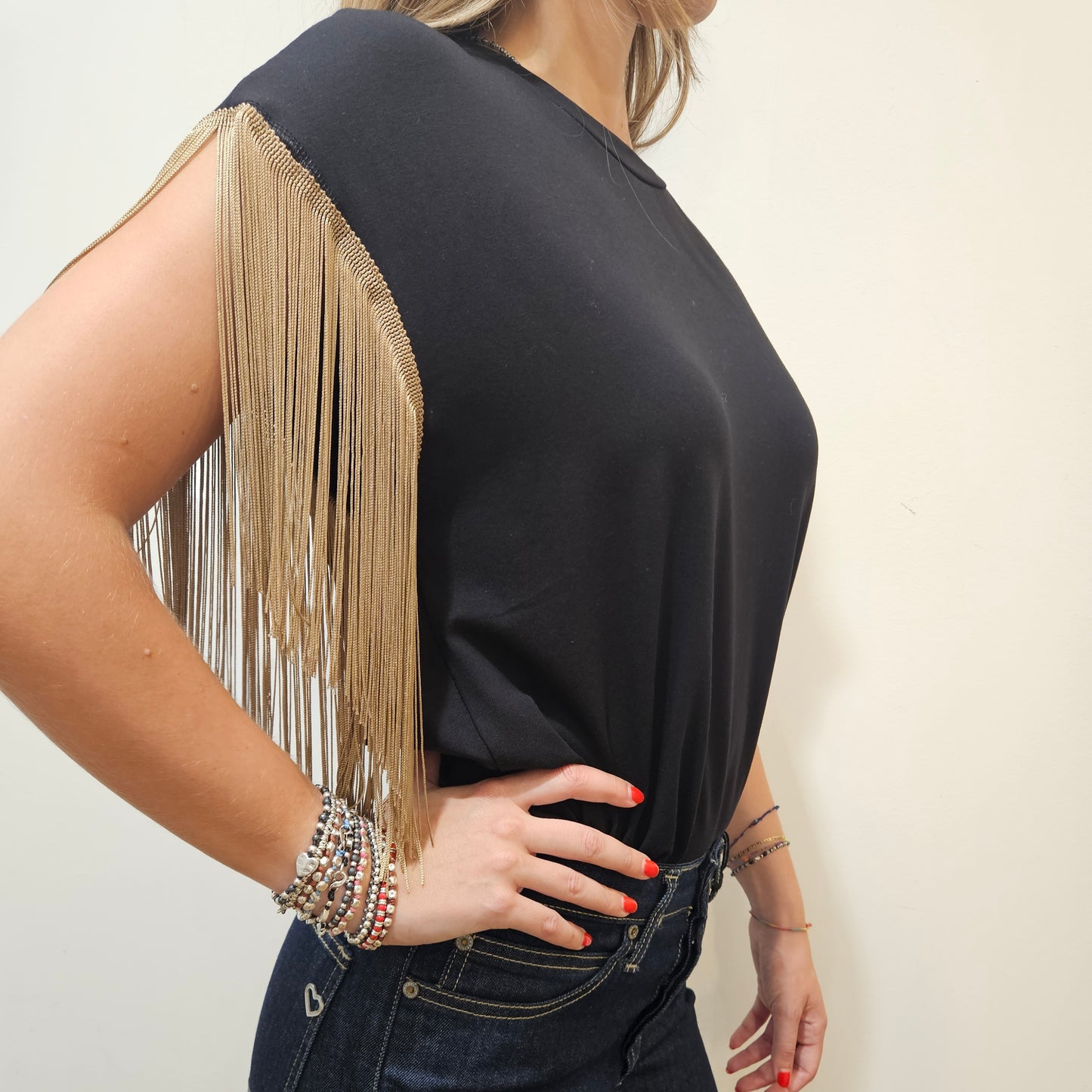 Susy Mix Canotta con frangia
