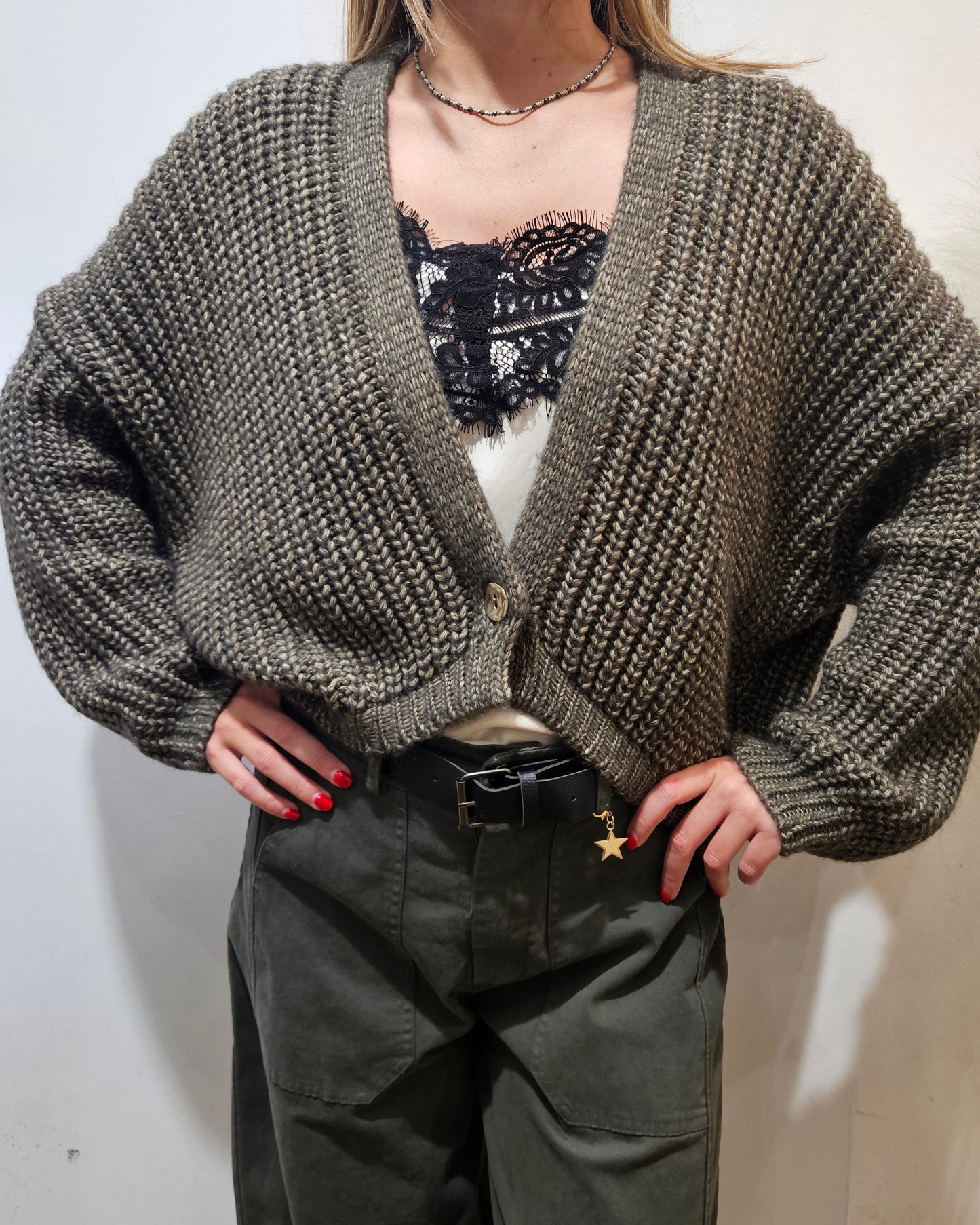 Souvenir Cardigan oliva