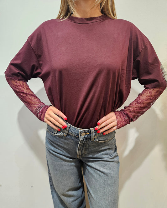 Susy Mix Maglia con pizzo