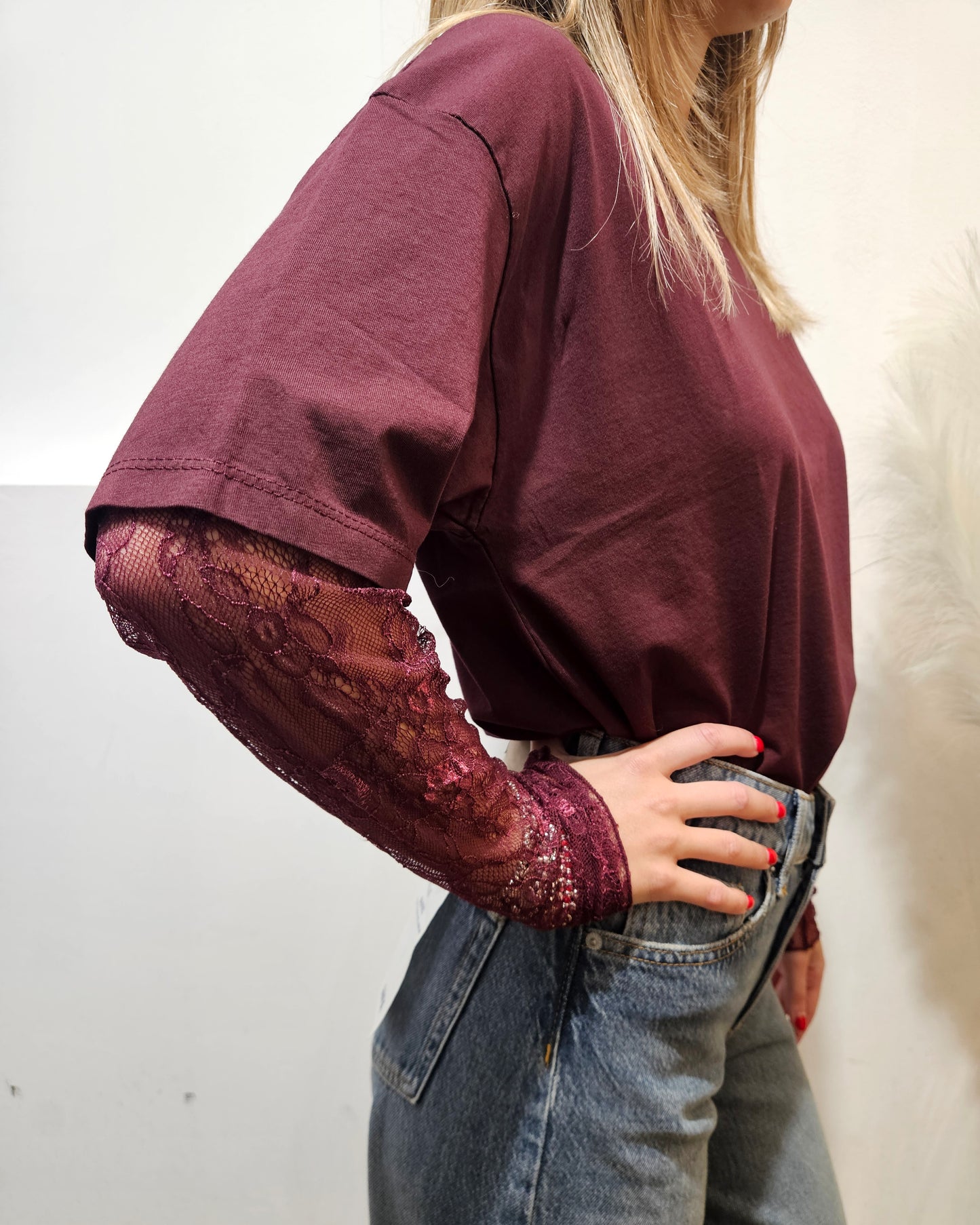 Susy Mix Maglia con pizzo