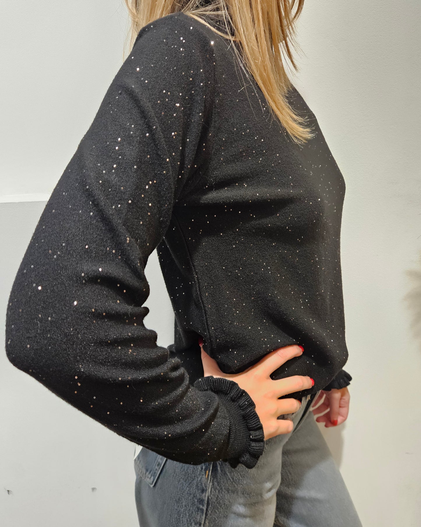 Have One Maglia rouches nero