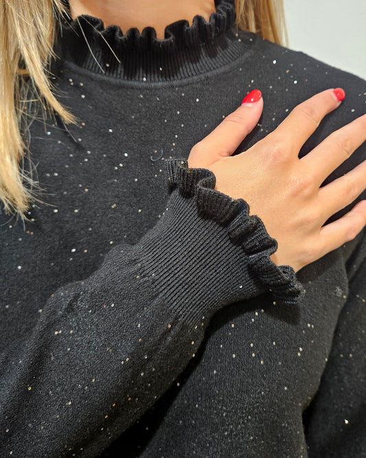 Have One Maglia rouches nero