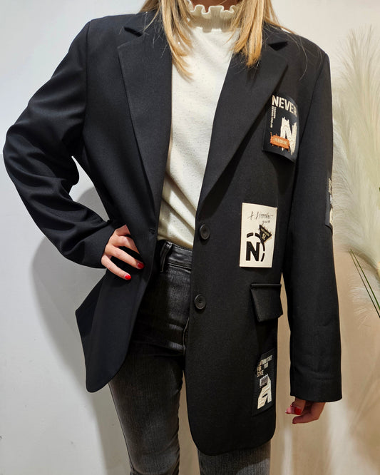 Susy Mix Giacca over con patch