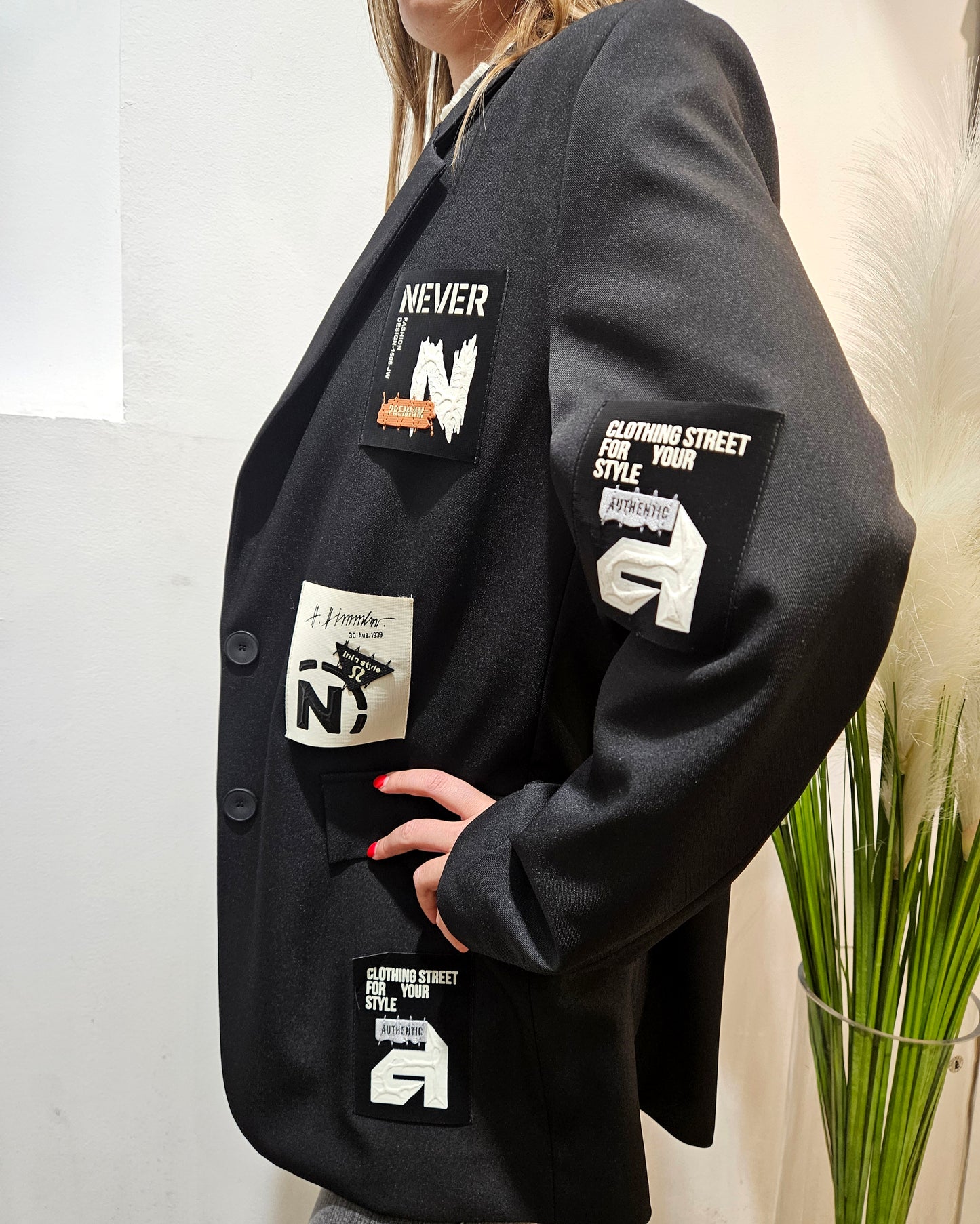 Susy Mix Giacca over con patch