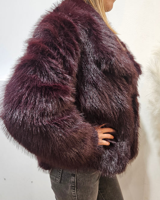 Susy Mix Ecopelliccia bordeaux