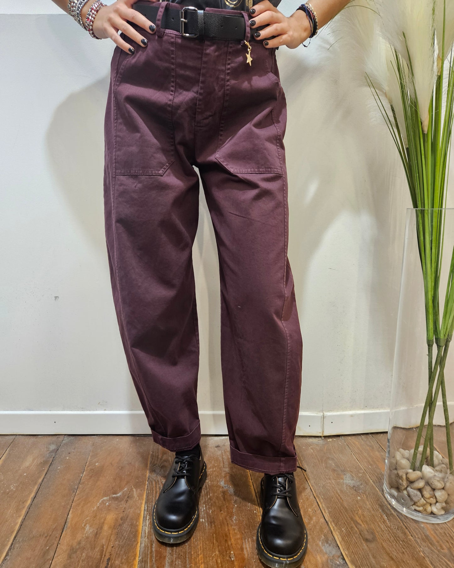 Susy Mix Pantalone bordeaux