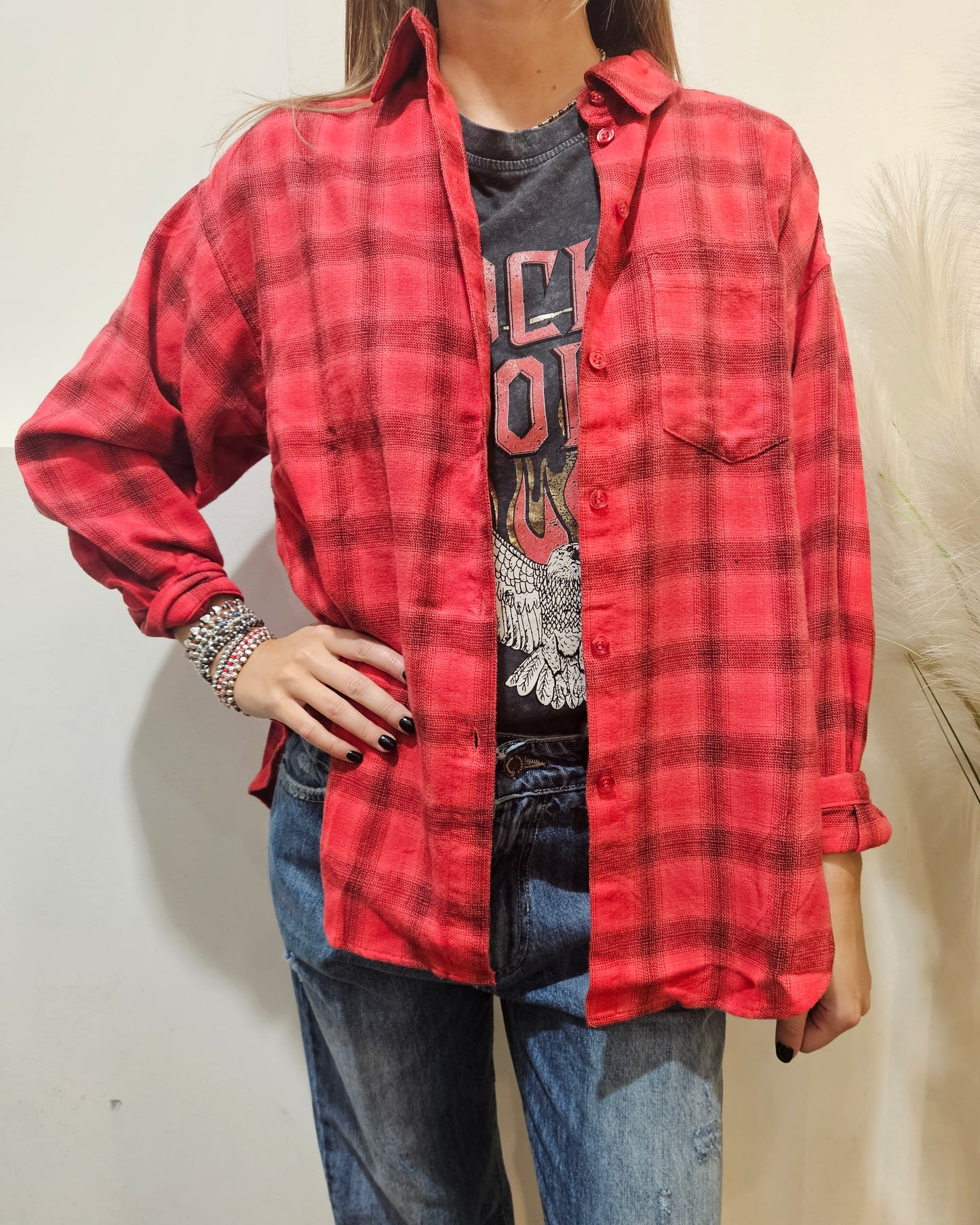 JJXX Camicia JXJAMIE rosso