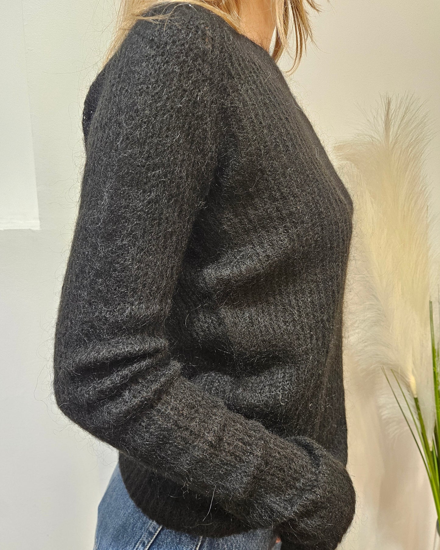 Kontatto Maglia scollo a barca nero