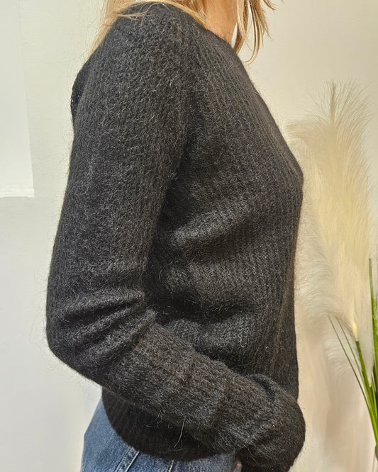 Kontatto Maglia scollo a barca nero