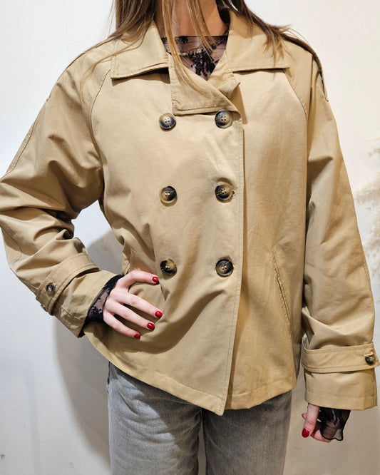 Susy Mix Trench corto doppiopetto
