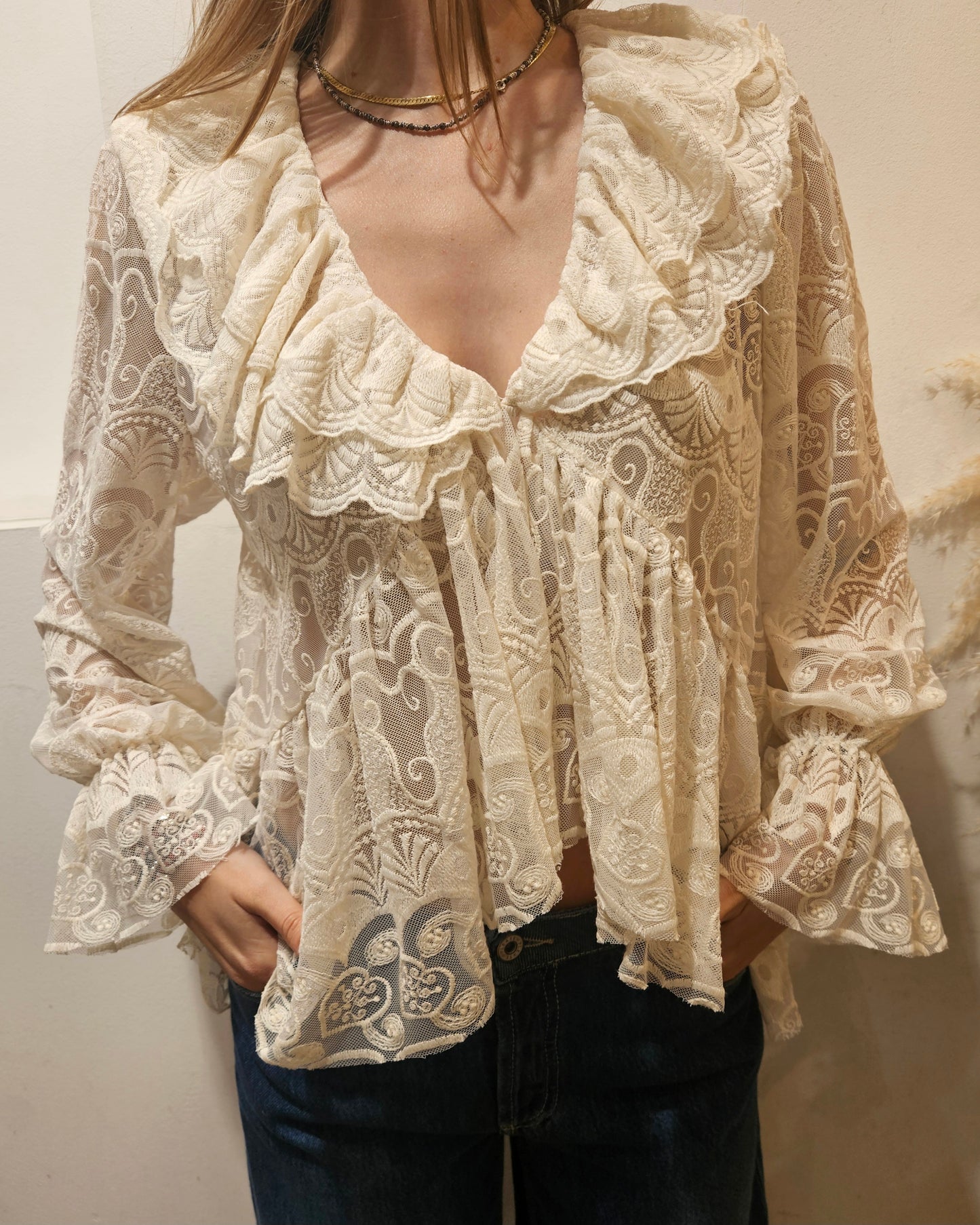 Susy Mix Blusa in pizzo