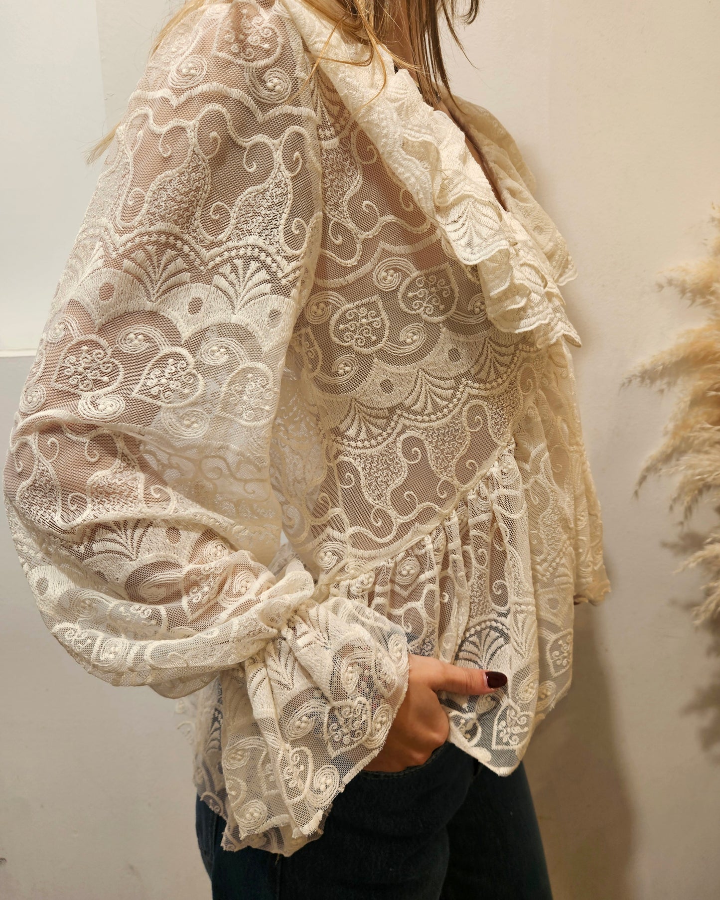 Susy Mix Blusa in pizzo