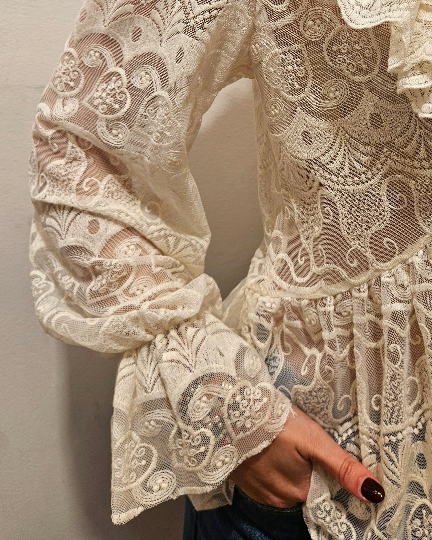 Susy Mix Blusa in pizzo