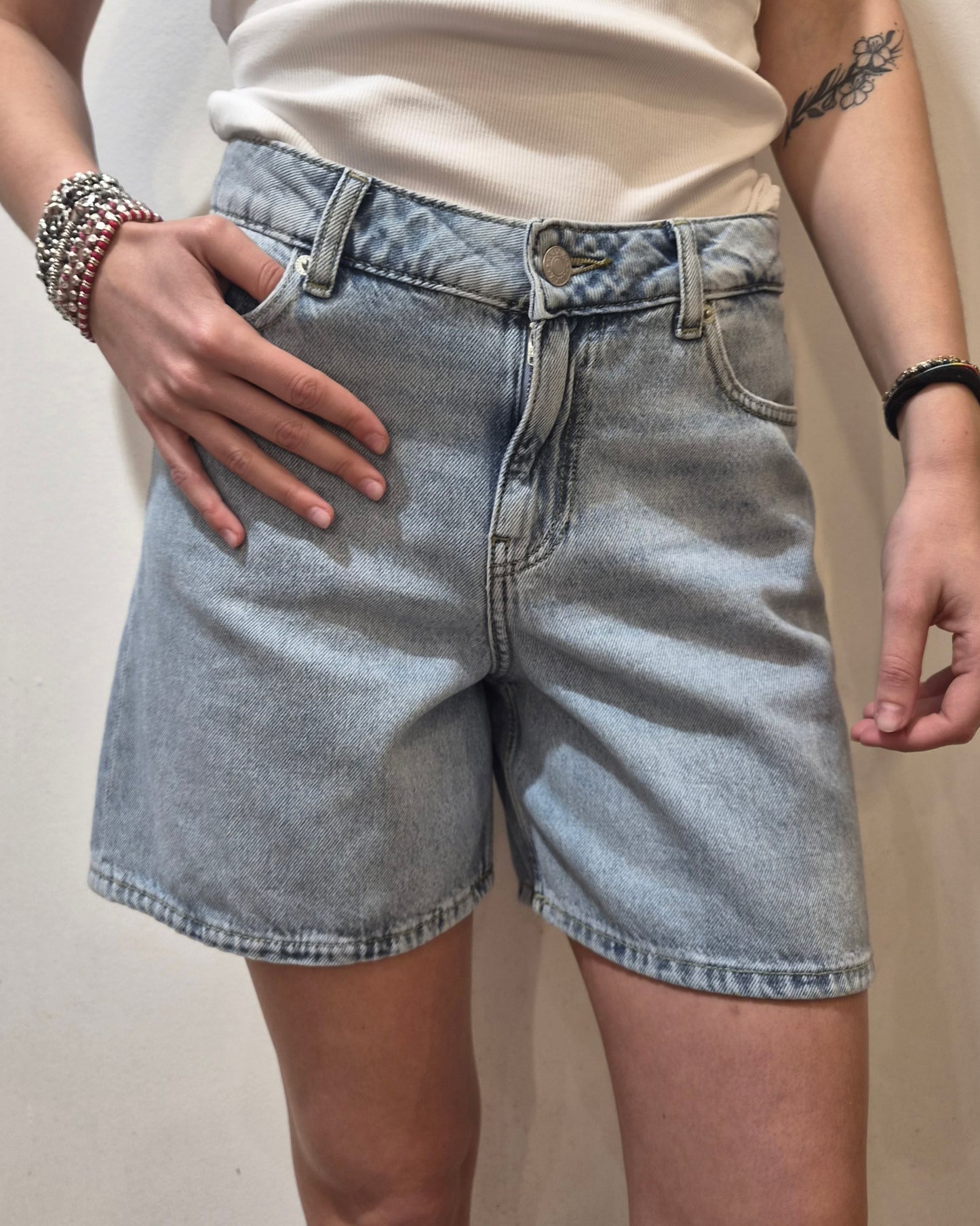 JJXX Shorts Light Blue Denim
