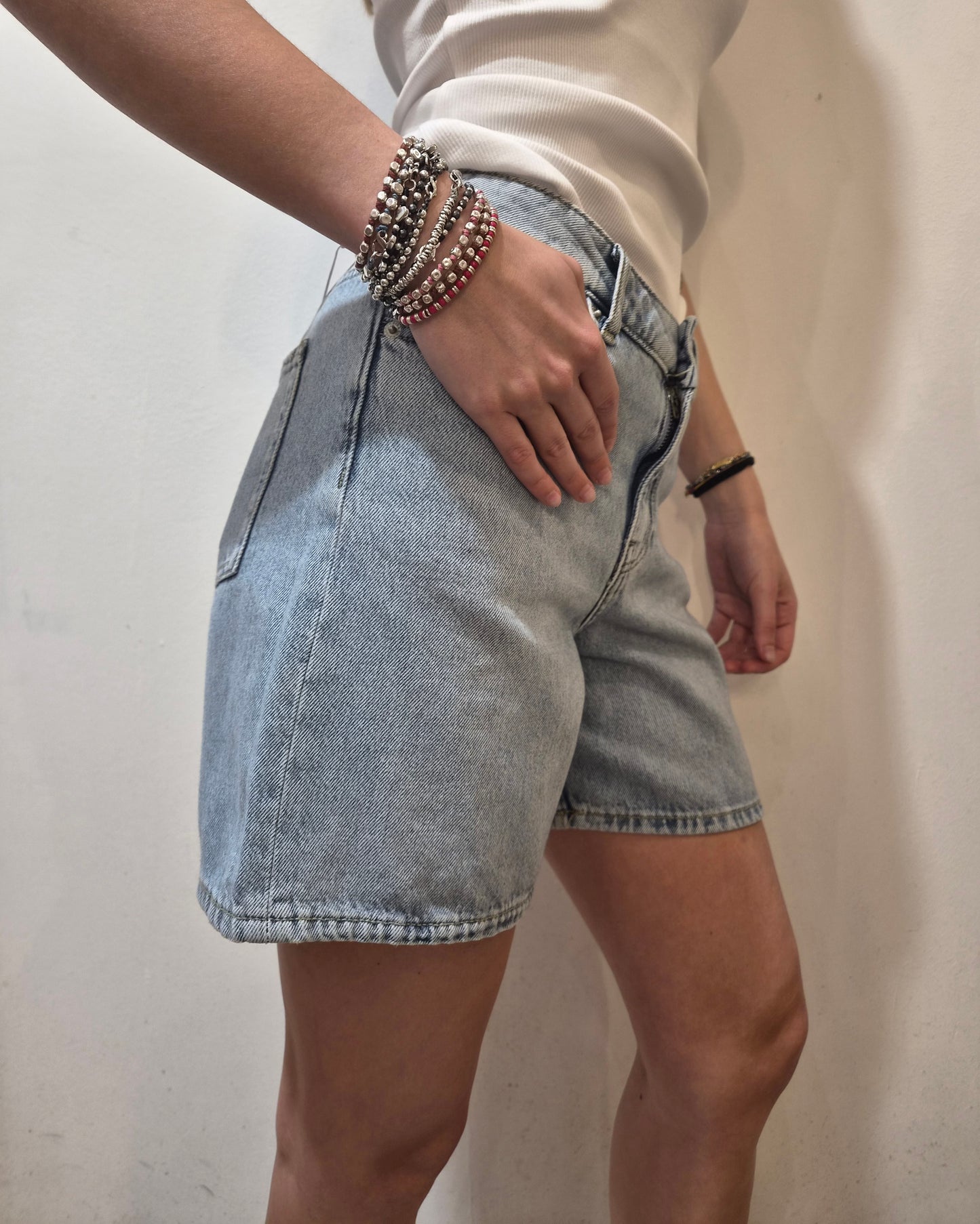 JJXX Shorts Light Blue Denim