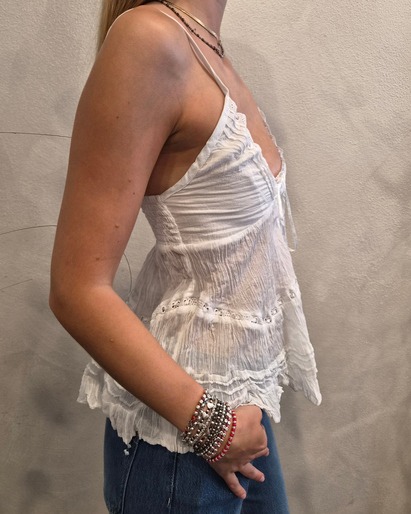 Glamorous Top bianco