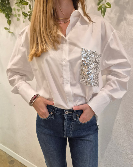Kontatto Camicia Tasca Paillettes