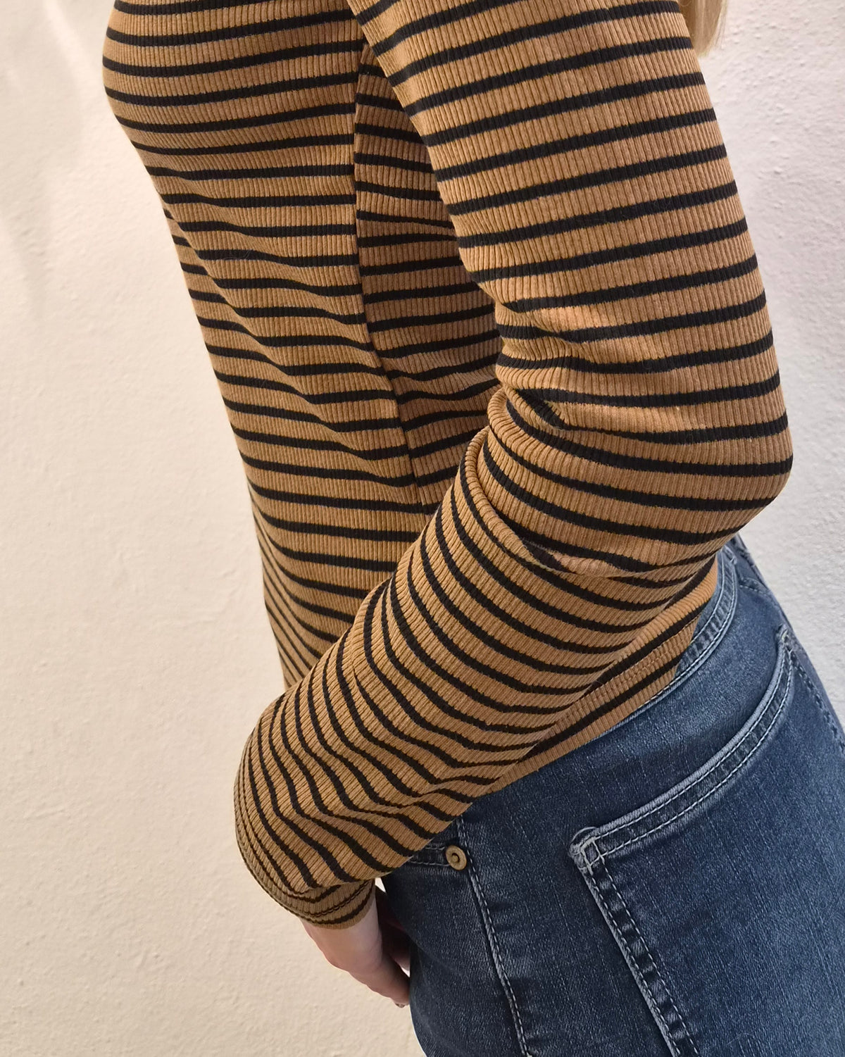 Susy Mix Maglia Serafino Tabacco