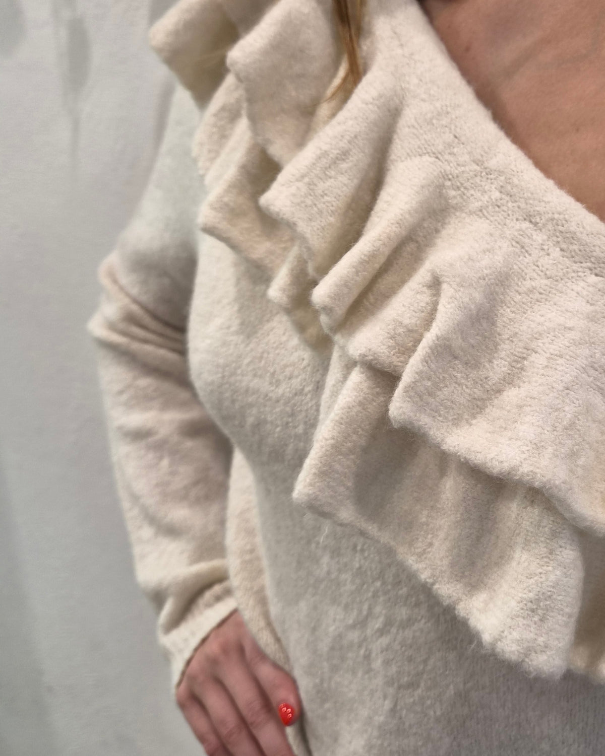 Philia Loft Maglia Rouches Panna