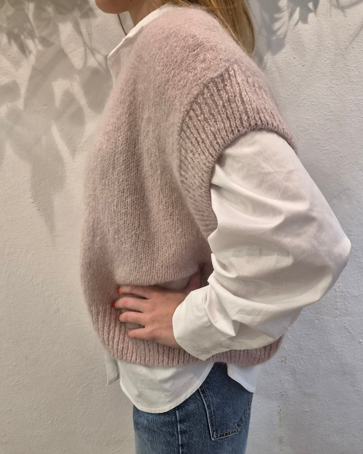 Philia Loft Gilet Cardigan Cipria