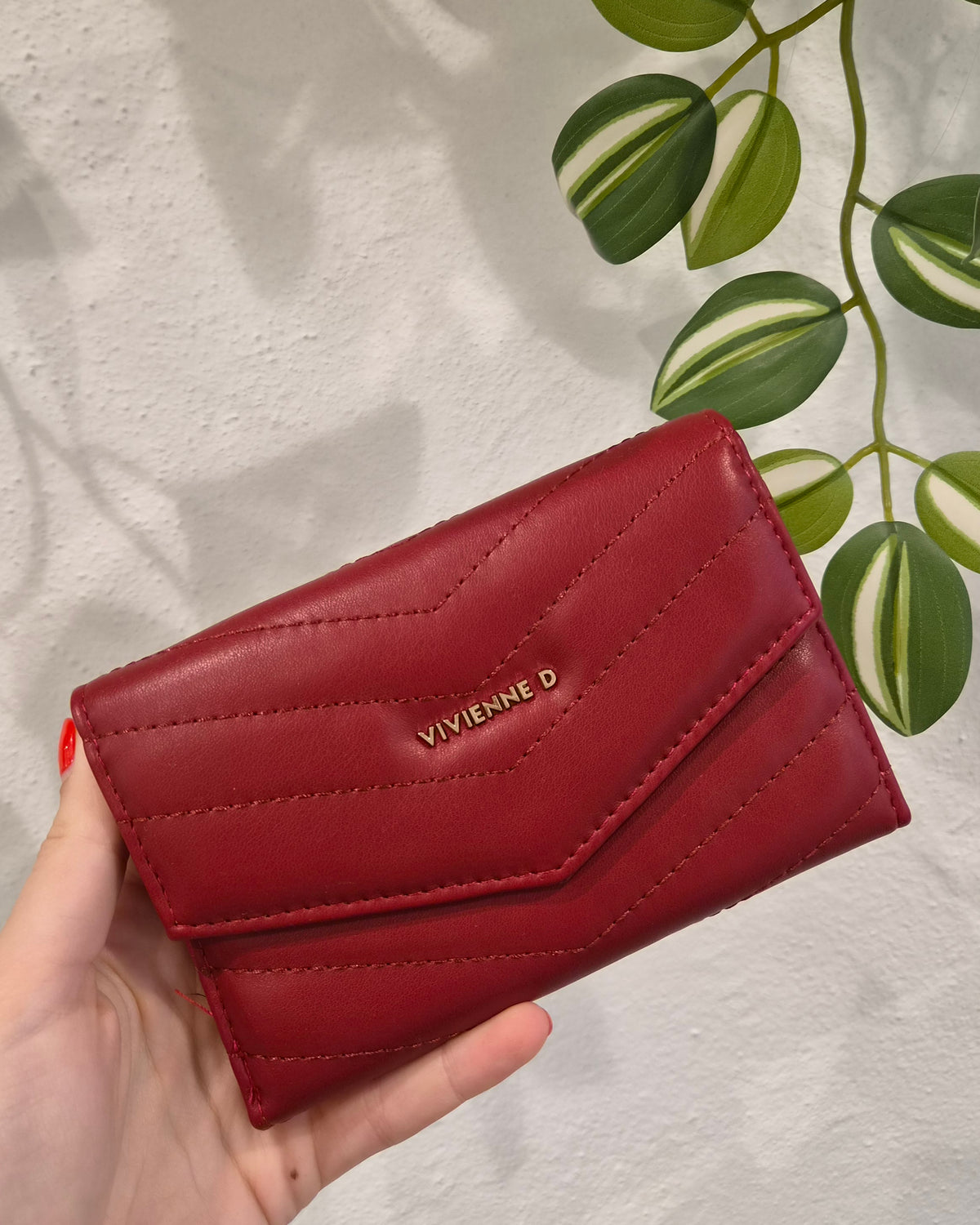 VivienneD Portafoglio Rosso