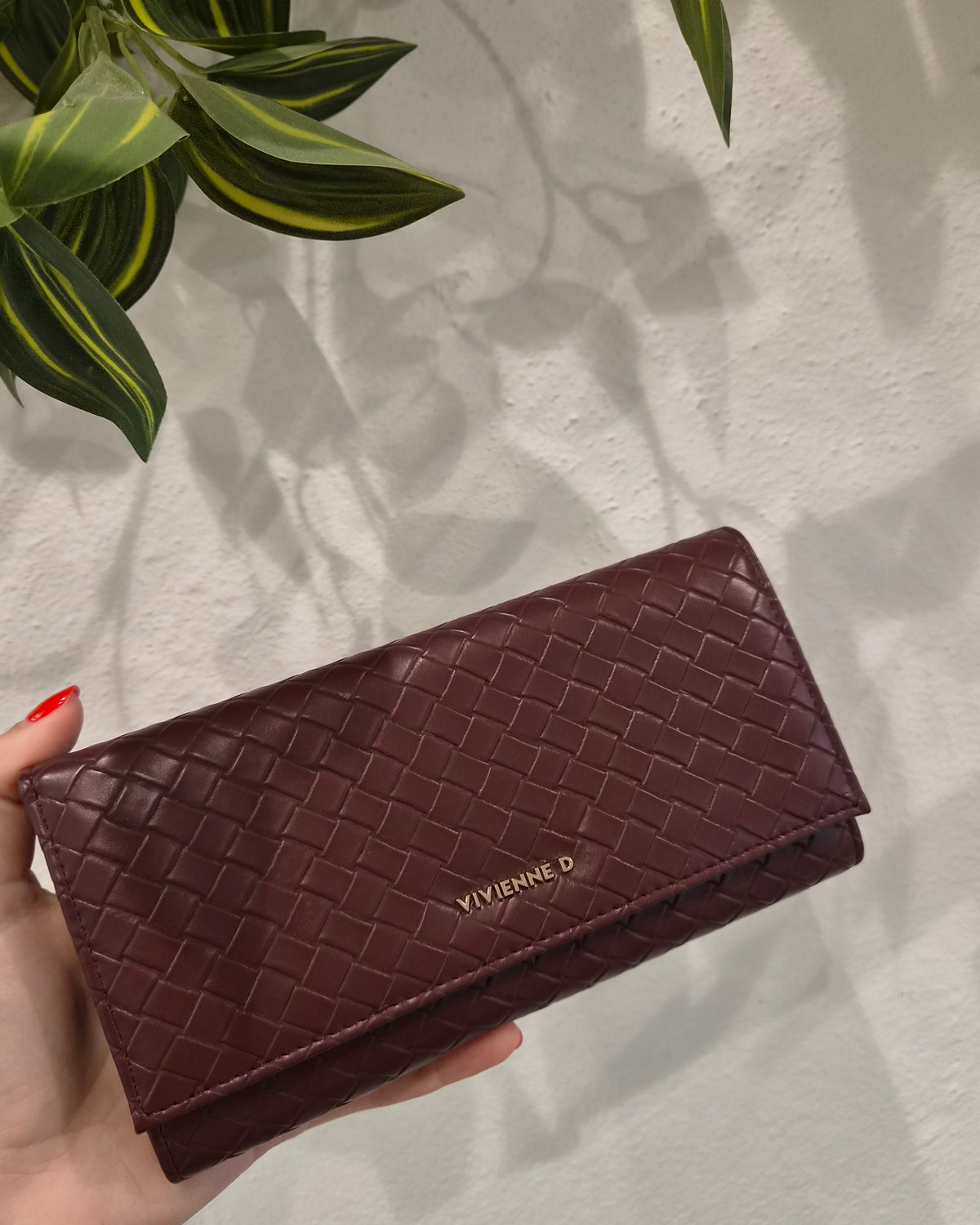 VivienneD Portafoglio Daisy Twist Bordeaux