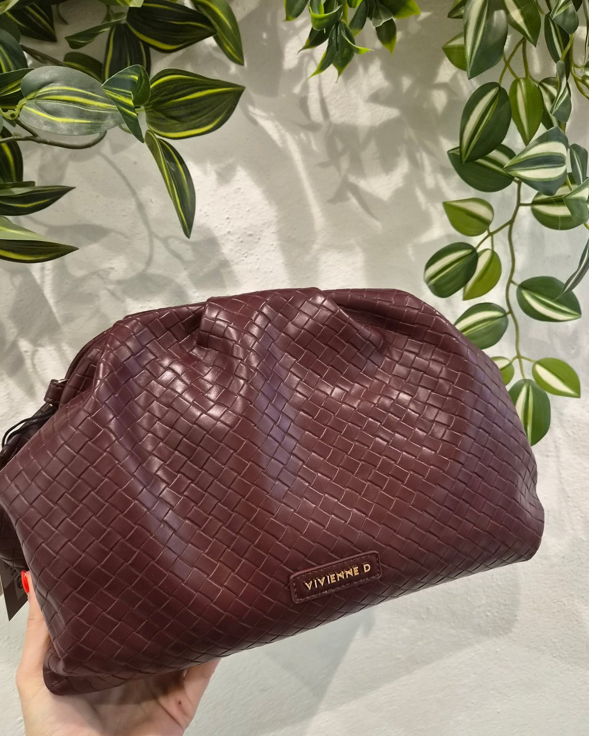 VivienneD Maxi Pochette Zoe Twist Bordeaux