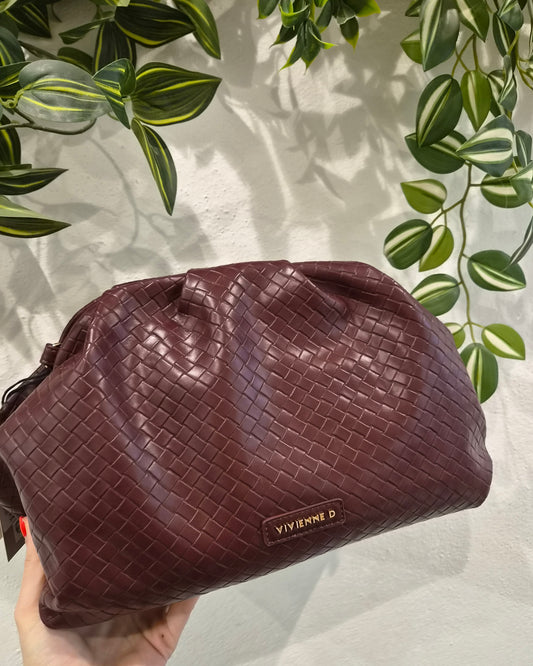 VivienneD Maxi Pochette Zoe Twist Bordeaux