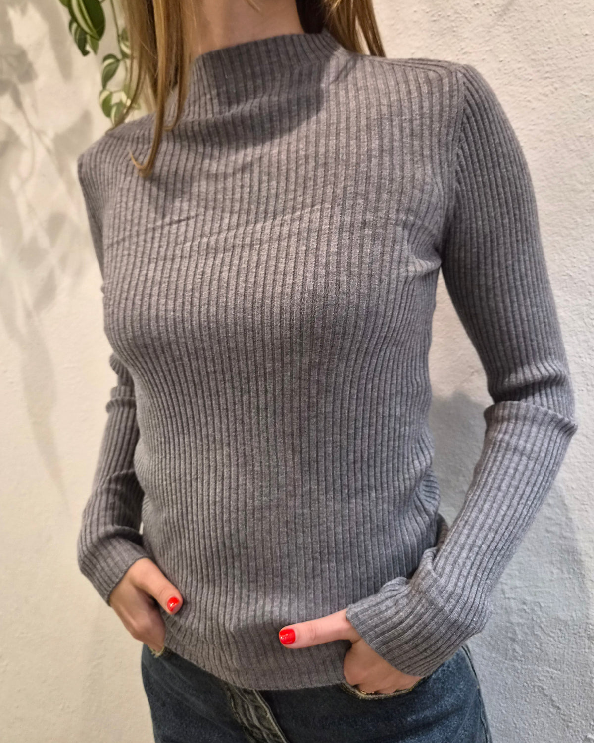 Susy Mix Lupetto Costina Grigio