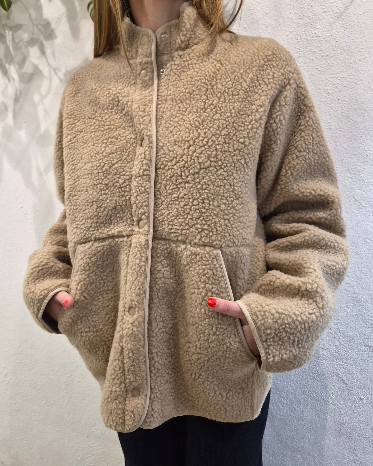 JJXX Giacca Teddy JXVera Beige