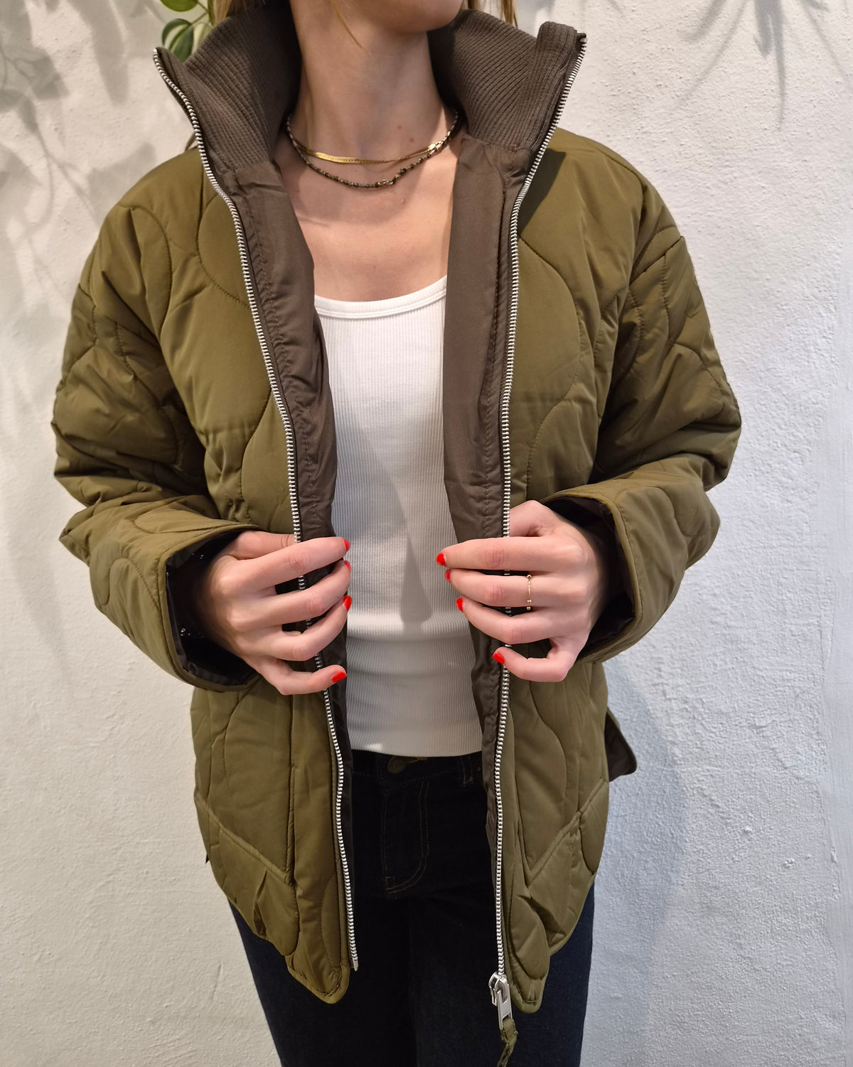 JJXX Giacca trapuntata JXSerena Verde