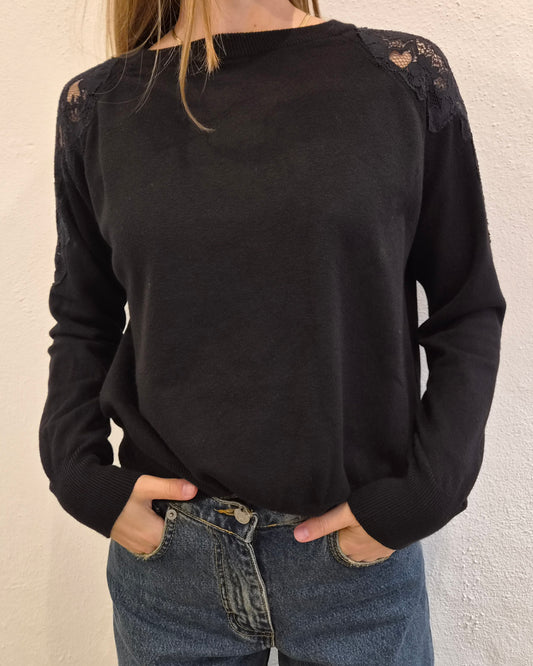 Susy Mix Maglia Pizzo Spalle