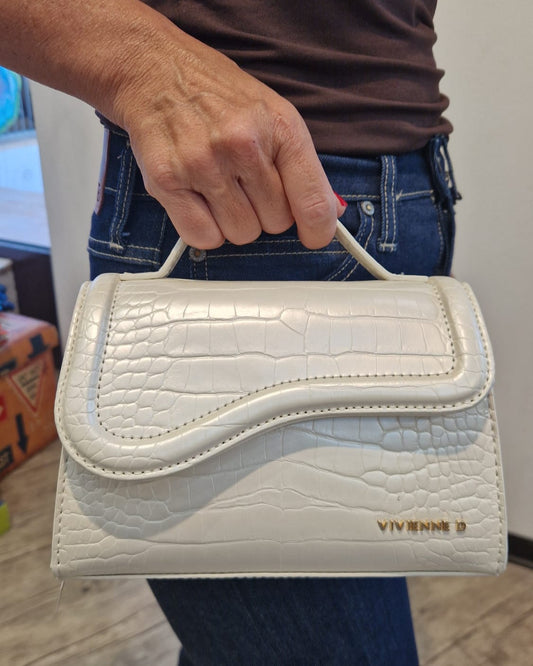 Vivienne D Micro Bag Bianco