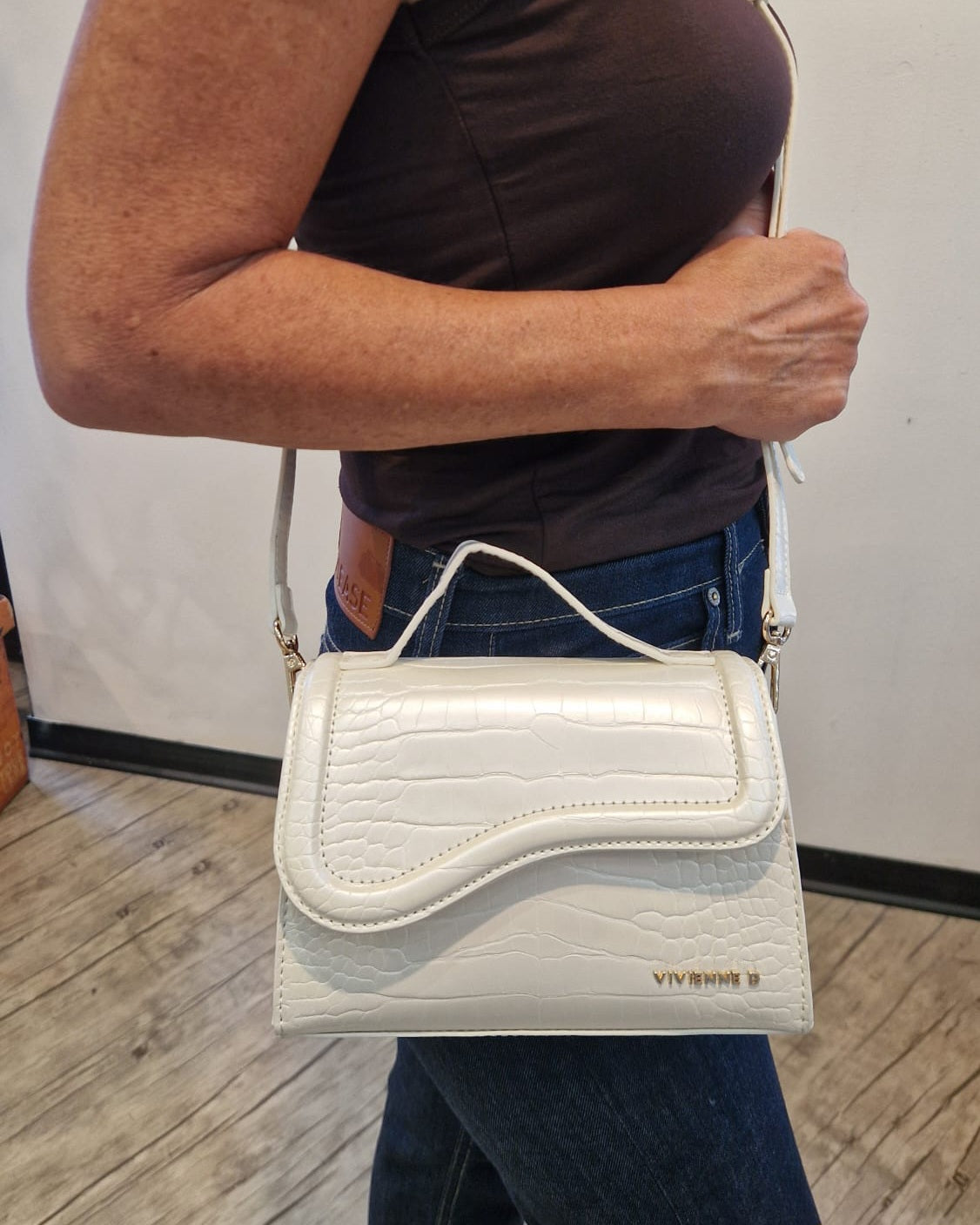 Vivienne D Micro Bag Bianco