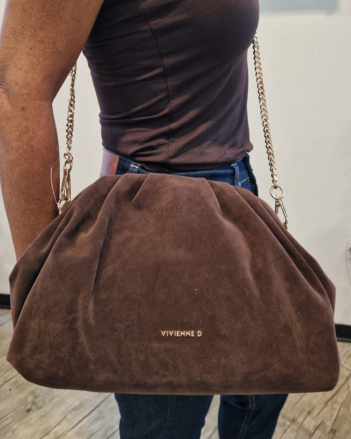 Vivienne D Maxi Pochette Testa di Moro