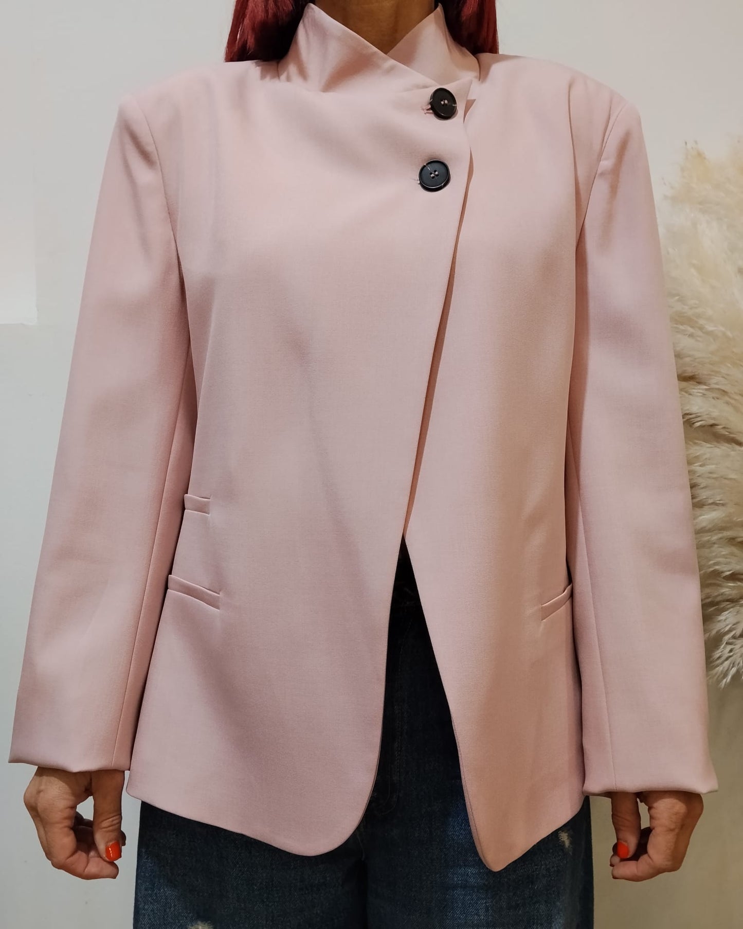 HaveOne Giacca coreana rosa