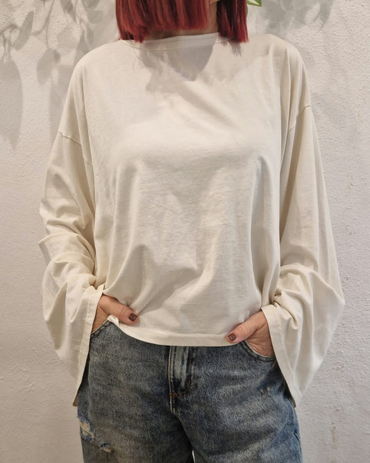 HaveOne Maglia Manica Trapezio Burro